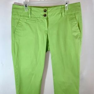 Lands`End Capri Pants Green/Neon 10P